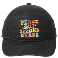 Cute Peace Out Second Grade Funny Last Day Of School 7-Panel Snapback Hat