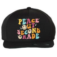 Cute Peace Out Second Grade Funny Last Day Of School Wool Snapback Cap