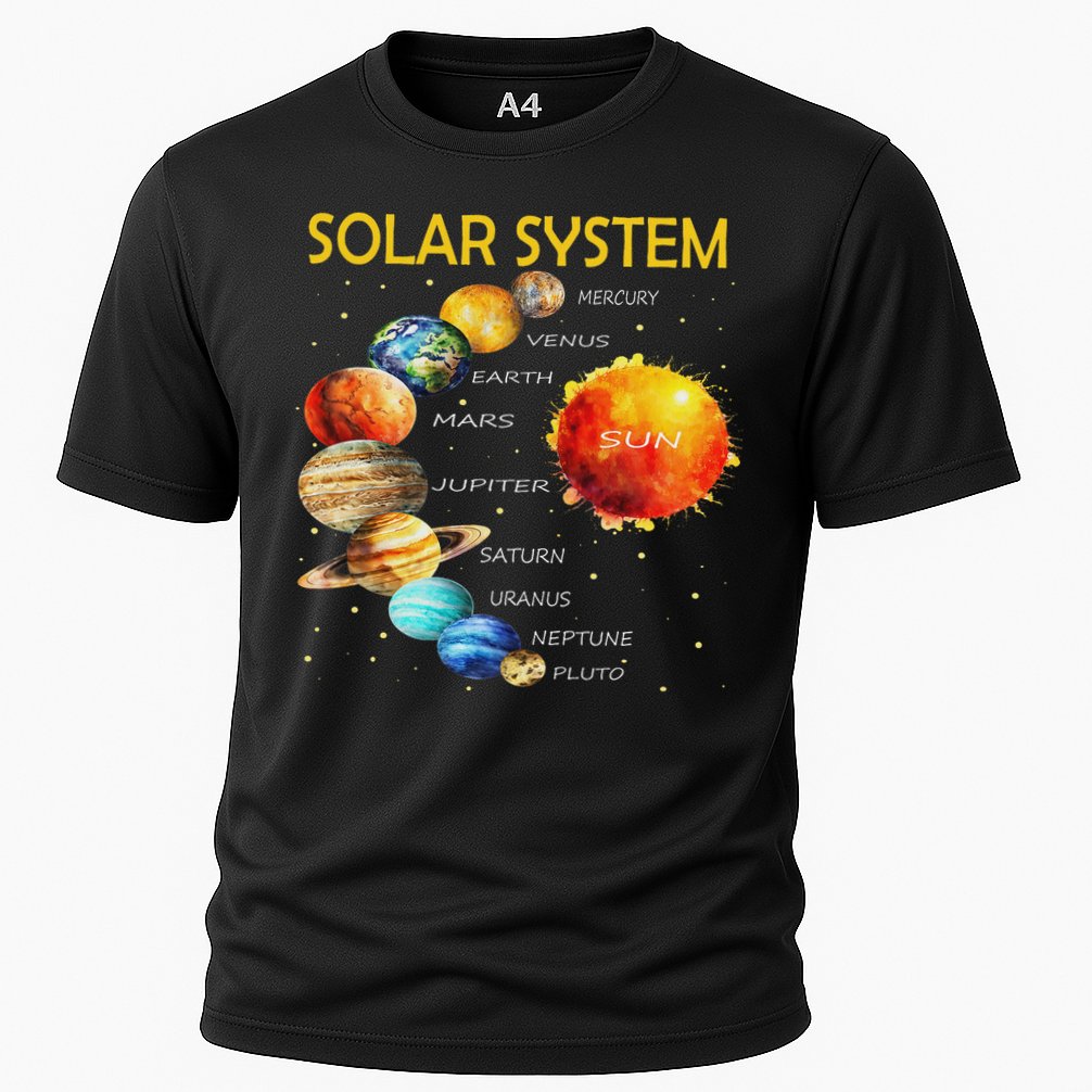 Cute Planets Of The Solar System  Cooling Performance Crew T-Shirt