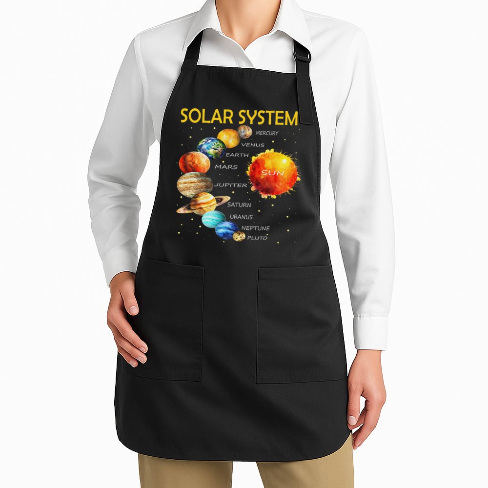 Cute Planets Of The Solar System  Apron