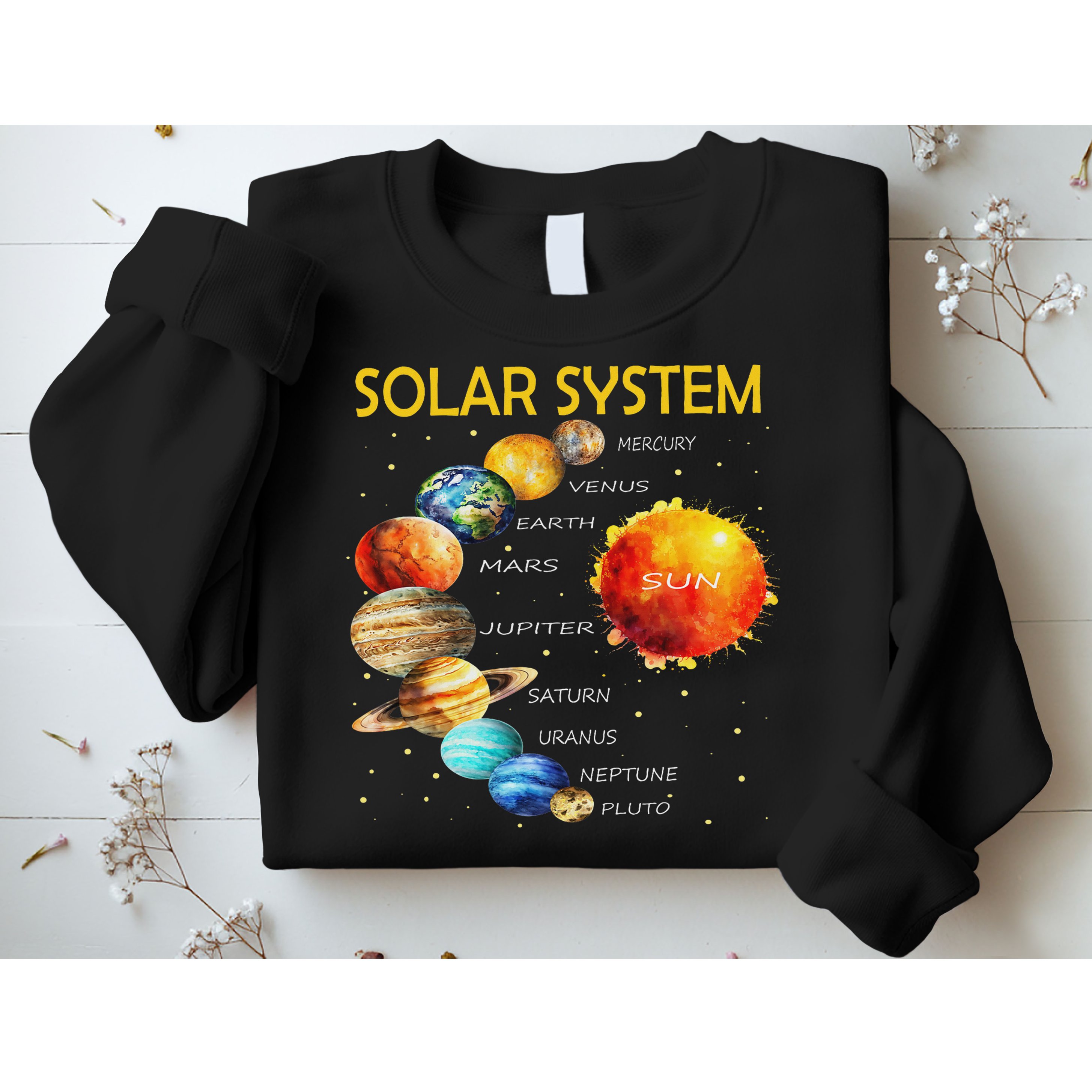 Cute Planets Of The Solar System  Sweatshirt