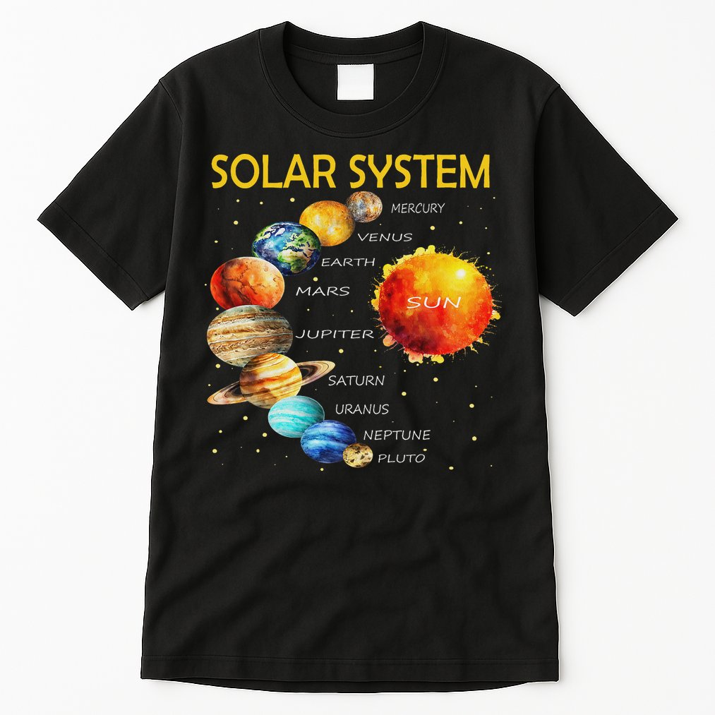 Cute Planets Of The Solar System  Tall T-Shirt