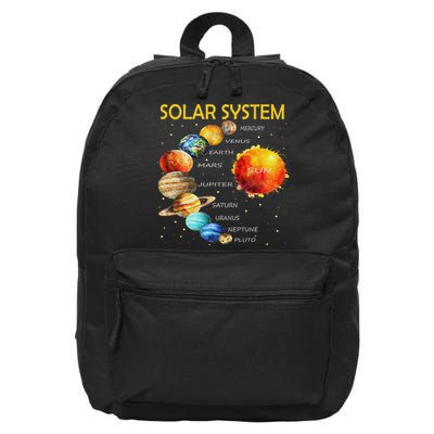 Cute Planets Of The Solar System  16 in Basic Backpack