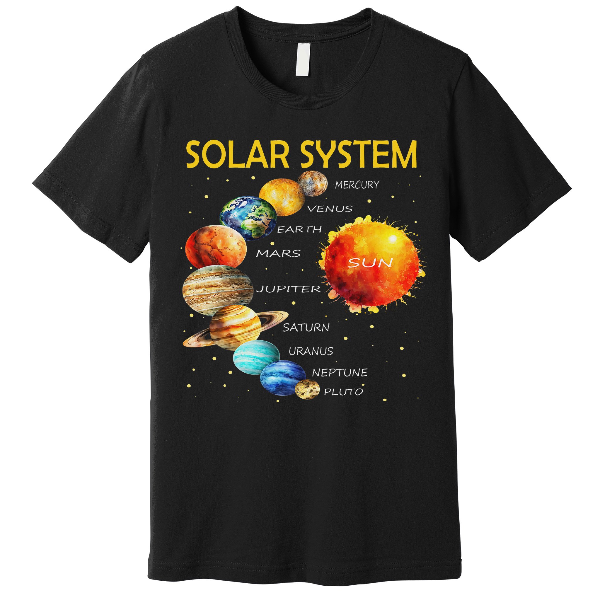 Cute Planets Of The Solar System  Premium T-Shirt