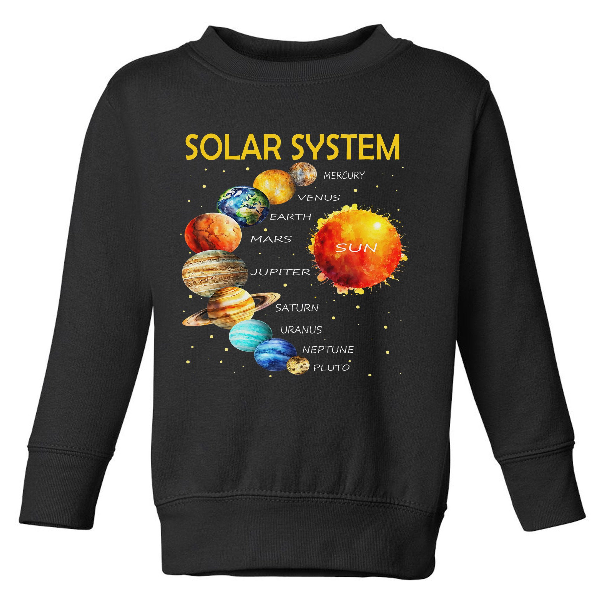 Cute Planets Of The Solar System  Toddler Sweatshirt