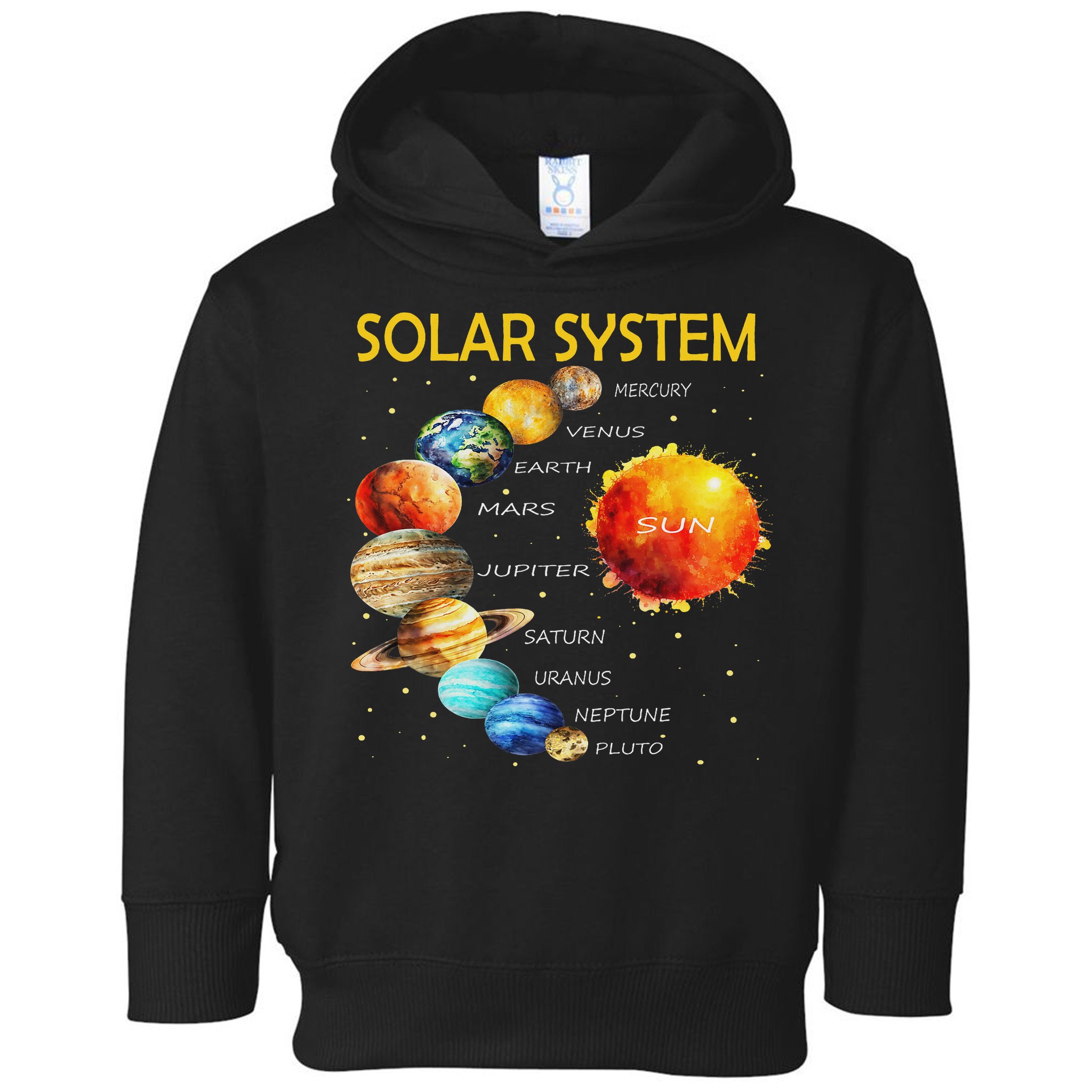 Cute Planets Of The Solar System  Toddler Hoodie