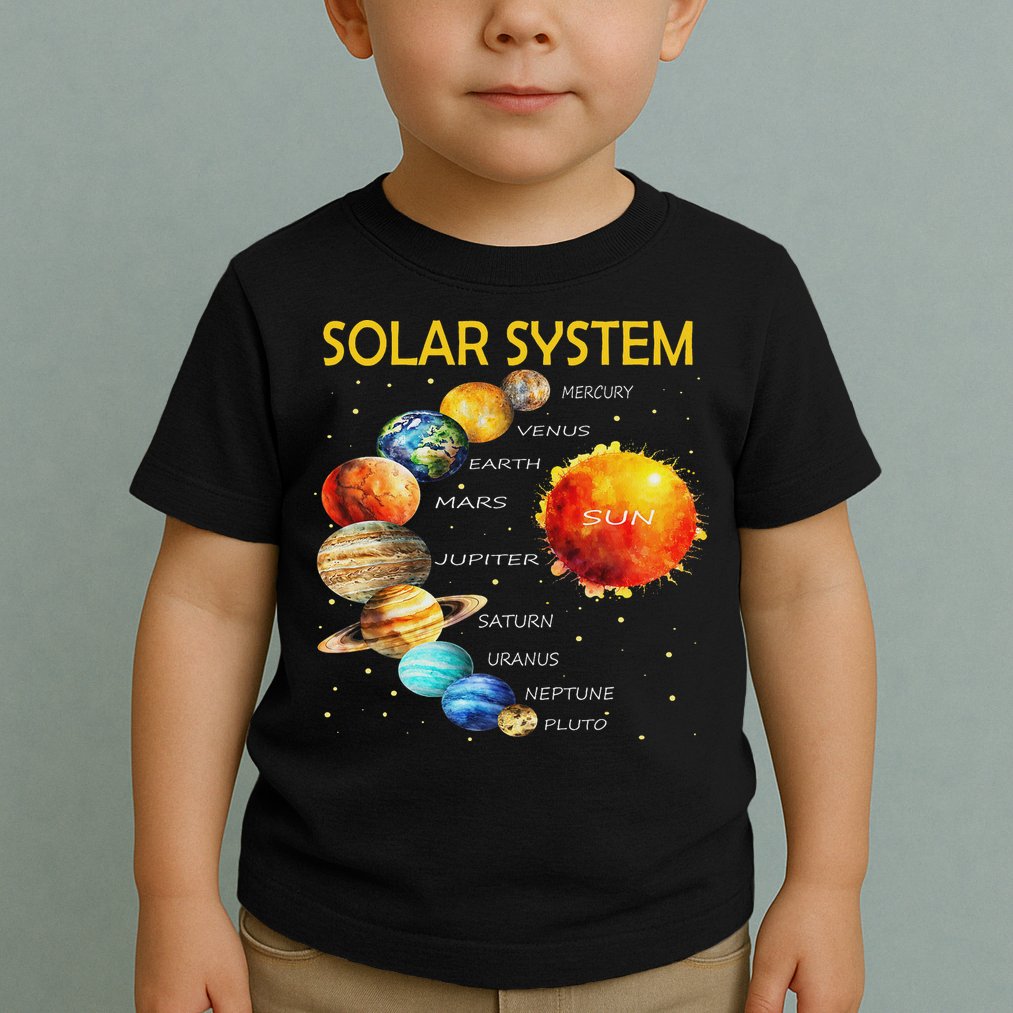 Cute Planets Of The Solar System  Toddler T-Shirt