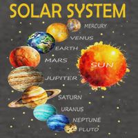 Cute Planets Of The Solar System  Vector Backpack