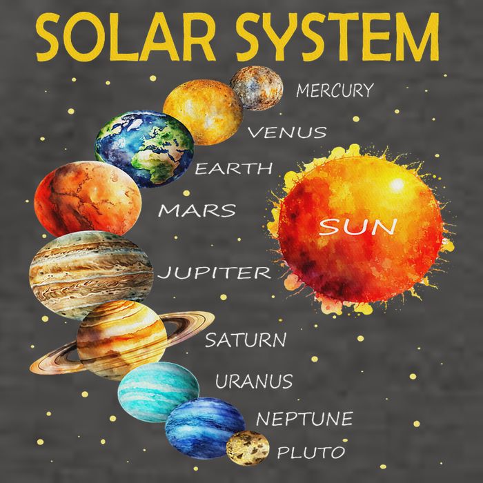 Cute Planets Of The Solar System  Vector Backpack