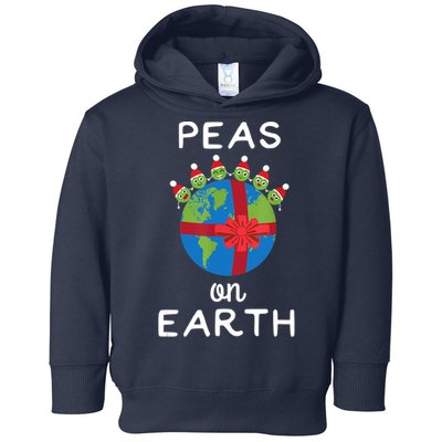 Christmas Peas On Earth World Peace Pea Design T Toddler Hoodie