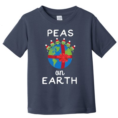 Christmas Peas On Earth World Peace Pea Design T Toddler T-Shirt