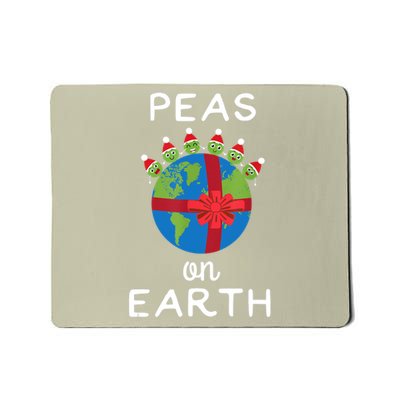 Christmas Peas On Earth World Peace Pea Design T Mousepad