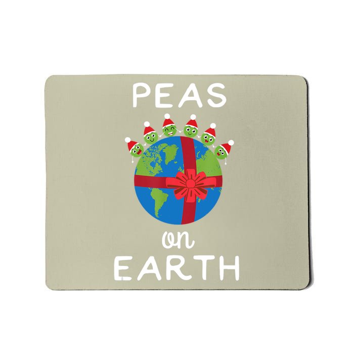 Christmas Peas On Earth World Peace Pea Design T Mousepad