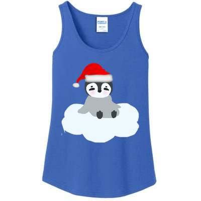 Christmas Penguin On Cloud Nine Meaningful Gift Ladies Essential Tank