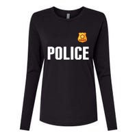 Cop Policeman Officer Halloween Costume Womens Cotton Relaxed Long Sleeve T-Shirt