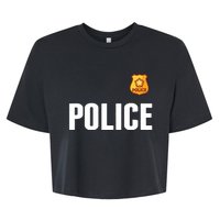 Cop Policeman Officer Halloween Costume Bella+Canvas Jersey Crop Tee