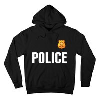 Cop Policeman Officer Halloween Costume Hoodie