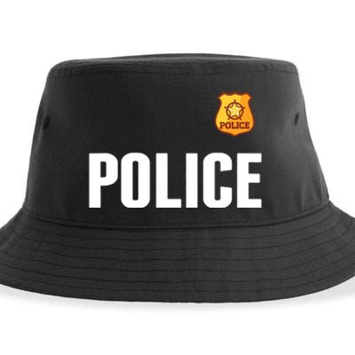 Cop Policeman Officer Halloween Costume Sustainable Bucket Hat