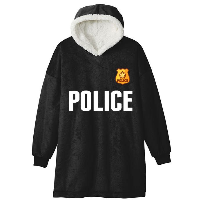 Cop Policeman Officer Halloween Costume Hooded Wearable Blanket