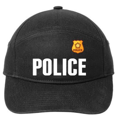 Cop Policeman Officer Halloween Costume 7-Panel Snapback Hat