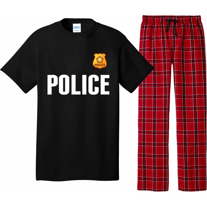 Cop Policeman Officer Halloween Costume Pajama Set