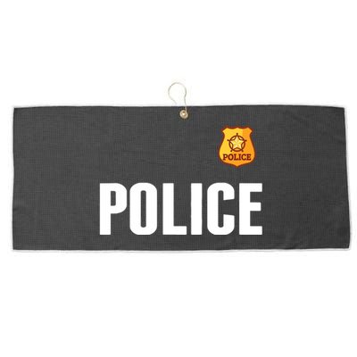 Cop Policeman Officer Halloween Costume Large Microfiber Waffle Golf Towel