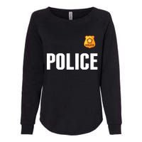 Cop Policeman Officer Halloween Costume Womens California Wash Sweatshirt