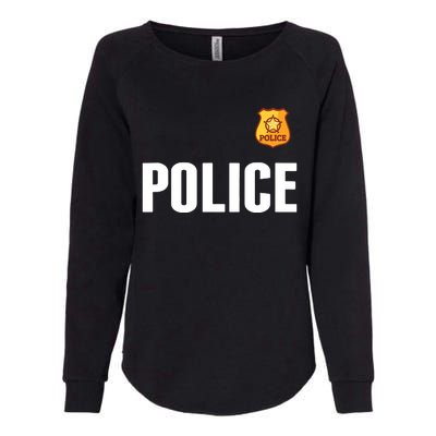 Cop Policeman Officer Halloween Costume Womens California Wash Sweatshirt