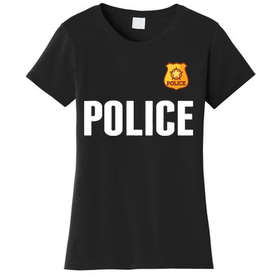 Cop Policeman Officer Halloween Costume Women's T-Shirt