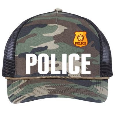 Cop Policeman Officer Halloween Costume Retro Rope Trucker Hat Cap