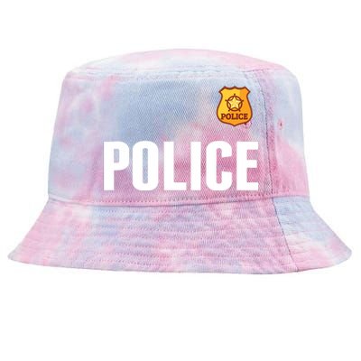 Cop Policeman Officer Halloween Costume Tie-Dyed Bucket Hat