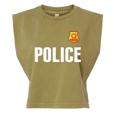 Cop Policeman Officer Halloween Costume Garment-Dyed Women's Muscle Tee