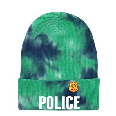 Cop Policeman Officer Halloween Costume Tie Dye 12in Knit Beanie