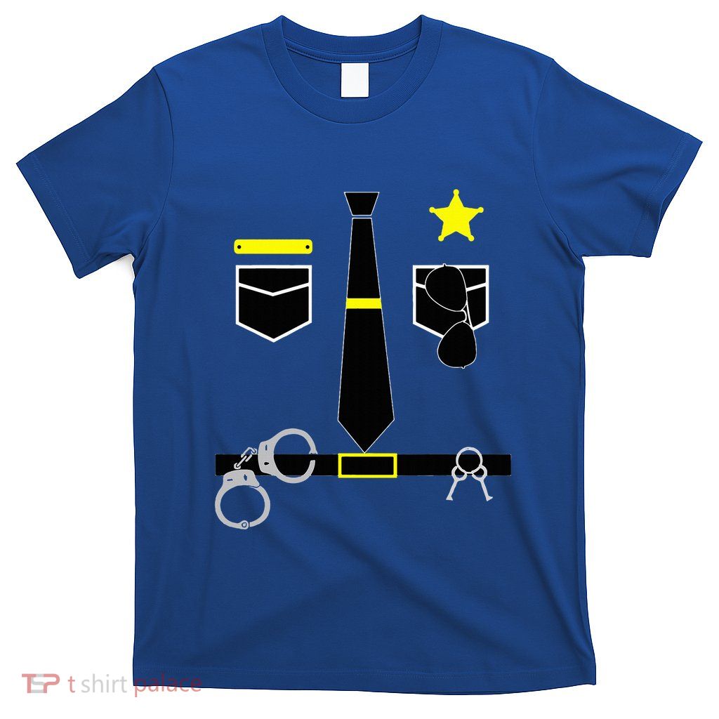 Cool Police Officer Costume Cop Policeman T-Shirt