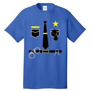 Cool Police Officer Costume Cop Policeman Tall T-Shirt