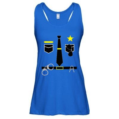 Cool Police Officer Costume Cop Policeman Ladies Essential Flowy Tank