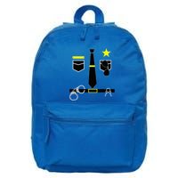 Cool Police Officer Costume Cop Policeman 16 in Basic Backpack