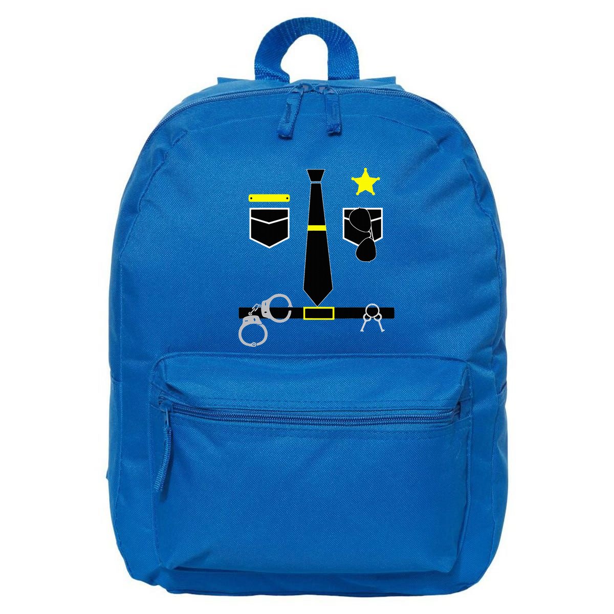 Cool Police Officer Costume Cop Policeman 16 in Basic Backpack