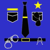 Cool Police Officer Costume Cop Policeman 16 in Basic Backpack