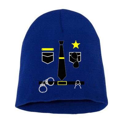 Cool Police Officer Costume Cop Policeman Short Acrylic Beanie