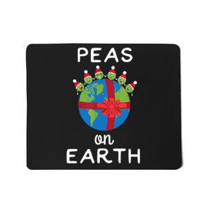 Christmas Peas On Earth World Peace Pea Design TShirt Mousepad