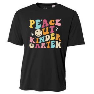 Cute Peace Out Kindergarten, Funny Last Day Of School Cooling Performance Crew T-Shirt