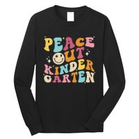 Cute Peace Out Kindergarten, Funny Last Day Of School Long Sleeve Shirt