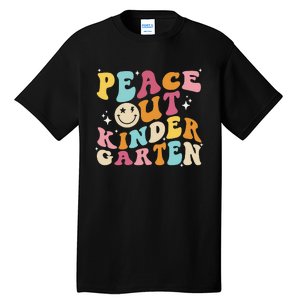 Cute Peace Out Kindergarten, Funny Last Day Of School Tall T-Shirt