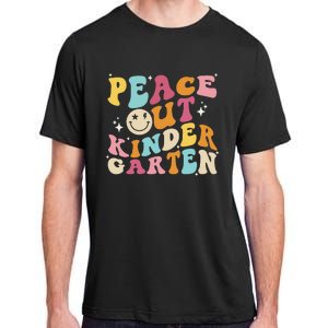 Cute Peace Out Kindergarten, Funny Last Day Of School Adult ChromaSoft Performance T-Shirt