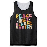 Cute Peace Out Kindergarten, Funny Last Day Of School Mesh Reversible Basketball Jersey Tank