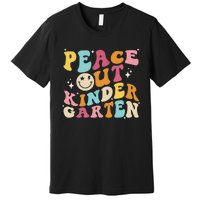 Cute Peace Out Kindergarten, Funny Last Day Of School Premium T-Shirt