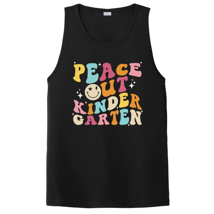 Cute Peace Out Kindergarten, Funny Last Day Of School PosiCharge Competitor Tank