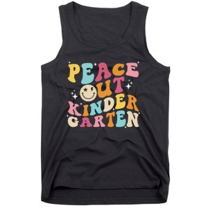 Cute Peace Out Kindergarten, Funny Last Day Of School Tank Top