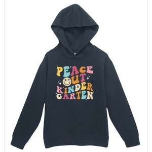 Cute Peace Out Kindergarten, Funny Last Day Of School Urban Pullover Hoodie